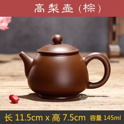 140cc Yixing Zisha Teapot Chinese Handmade Kungfu Tea Kettle Purple Clay Home Decor Pottery Teaware Set Tea Ceremony