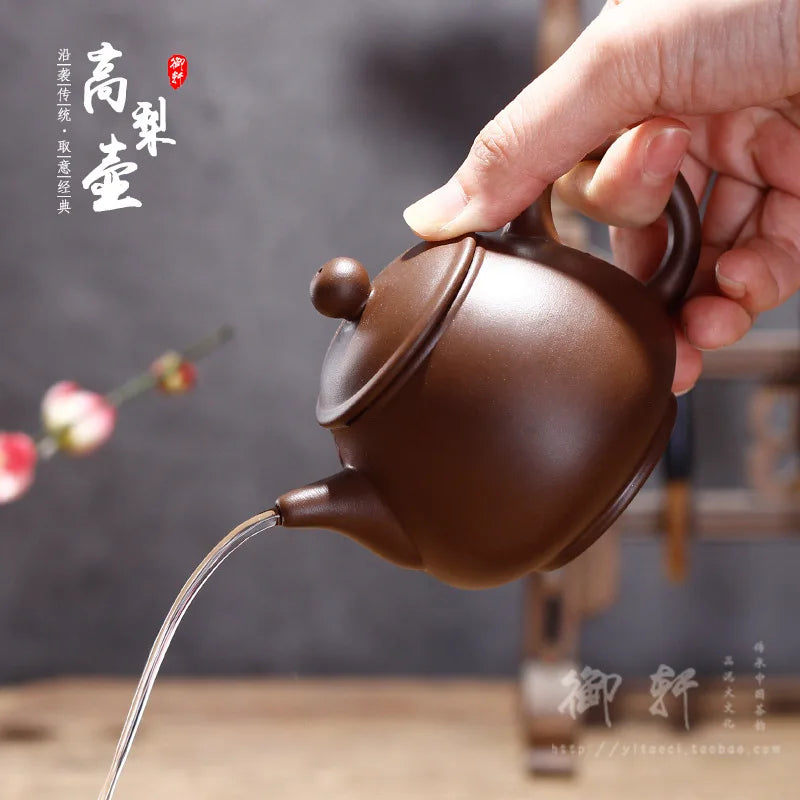 140cc Yixing Zisha Teapot Chinese Handmade Kungfu Tea Kettle Purple Clay Home Decor Pottery Teaware Set Tea Ceremony