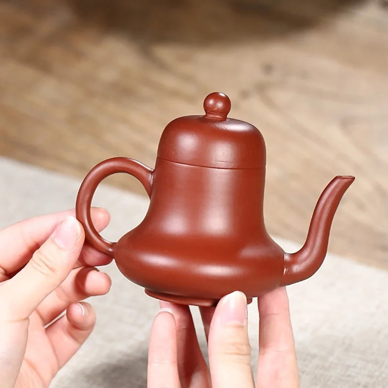 150ML Yixing Hand Crafted Clay Teapot Master Handmade Crimson Mud Dahongpao Tea Pot Kung Fu Zisha Tea ceremony Filter Teaware