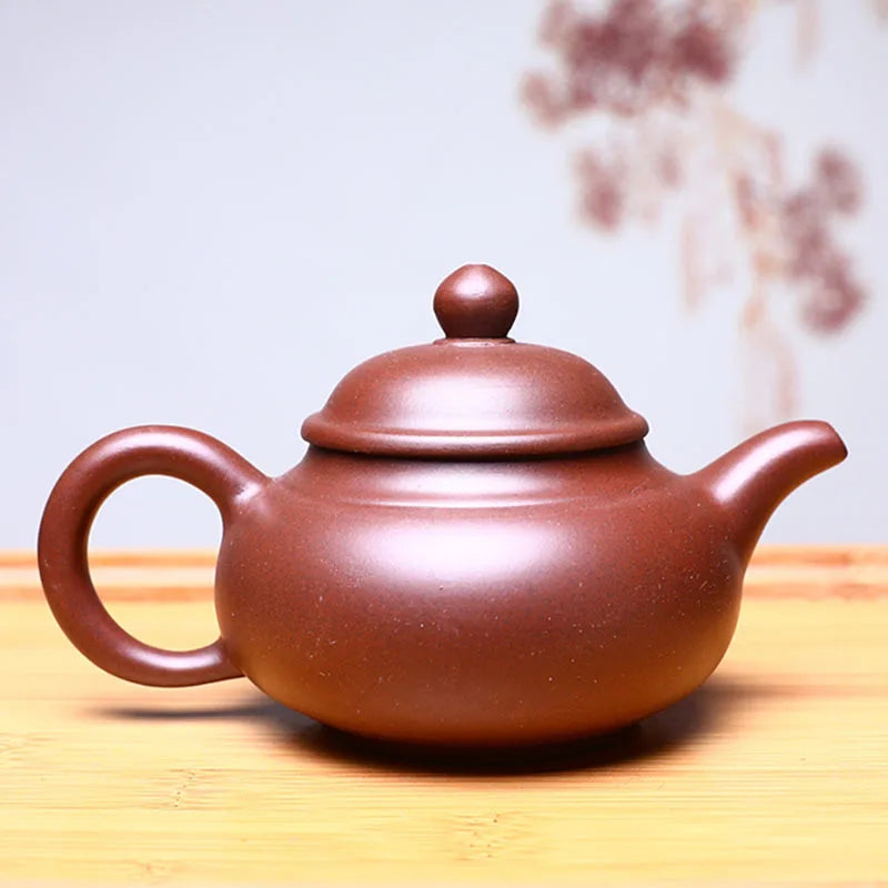 150cc Yixing Handmade Yixing clay teapot Raw Mineral Mud Dragon Blood Sand Tea Pot Kung Fu Tea Set Chinese Tea Pot