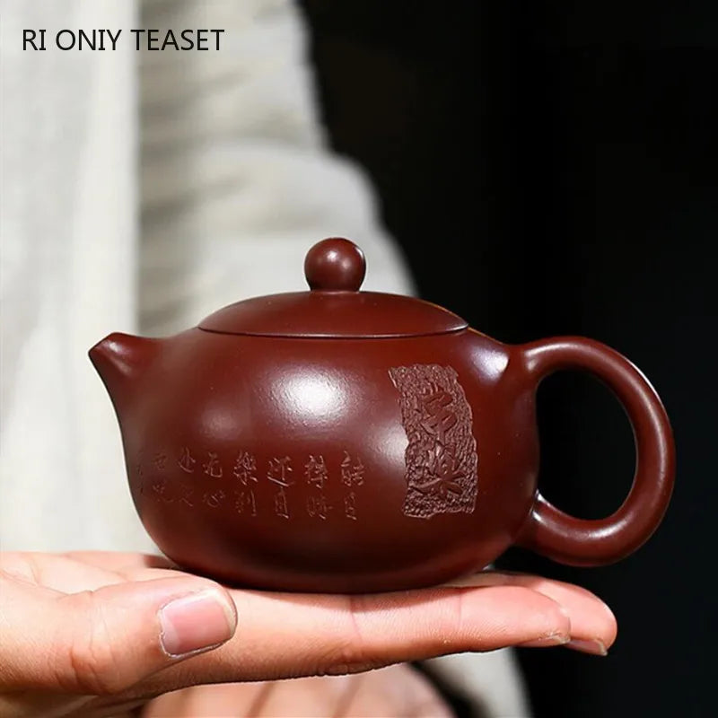 150ml Yixing Purple Clay Xishi Teapot Famous Handmade Tea Pot Authentic Zisha Tea Set Kettle Chinese Tea Ceremony Gifts