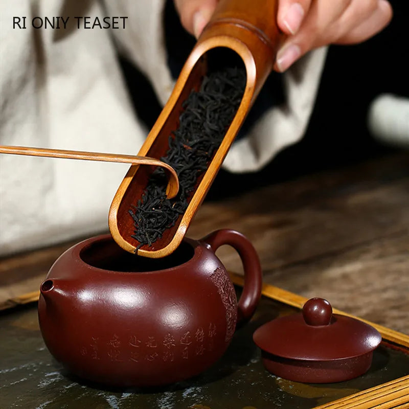 150ml Yixing Purple Clay Xishi Teapot Famous Handmade Tea Pot Authentic Zisha Tea Set Kettle Chinese Tea Ceremony Gifts