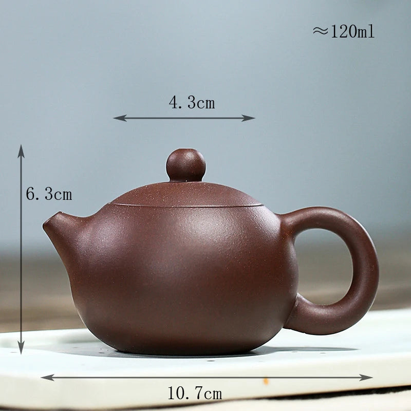 160ml Chinese Yixing Purple Clay Teapots Famous Artists Handmade Tea Pot Raw Ore Dahongpao Mud Kettle Zisha Tea Set Teaware