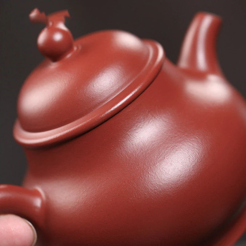 160ml Chinese Yixing Purple Clay Teapots Famous Artists Handmade Tea Pot Raw Ore Dahongpao Mud Kettle Zisha Tea Set Teaware