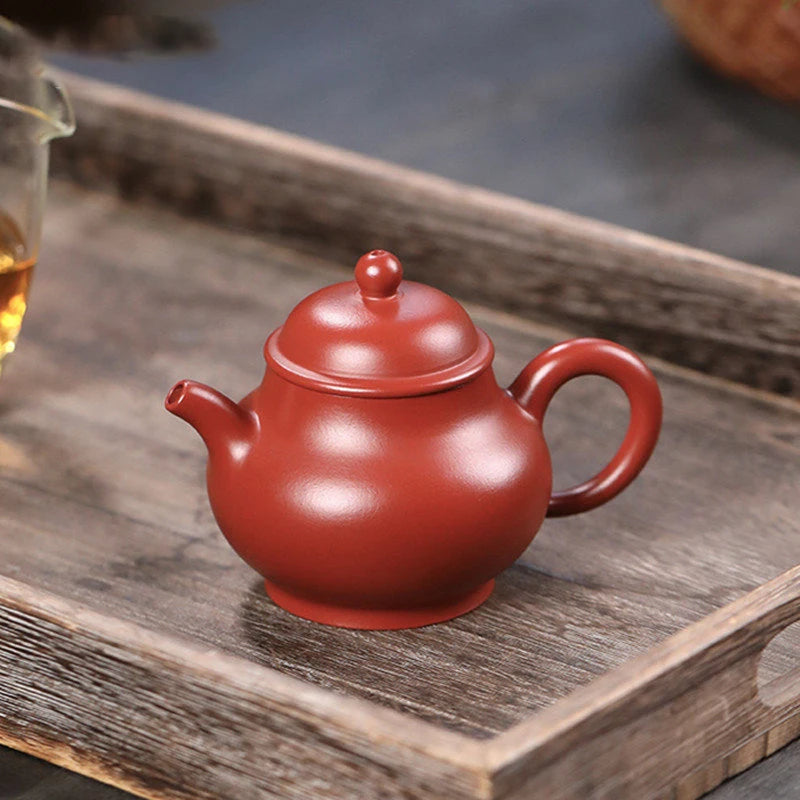 160ml Chinese Yixing Purple Clay Teapots Famous Artists Handmade Tea Pot Raw Ore Dahongpao Mud Kettle Zisha Tea Set Teaware
