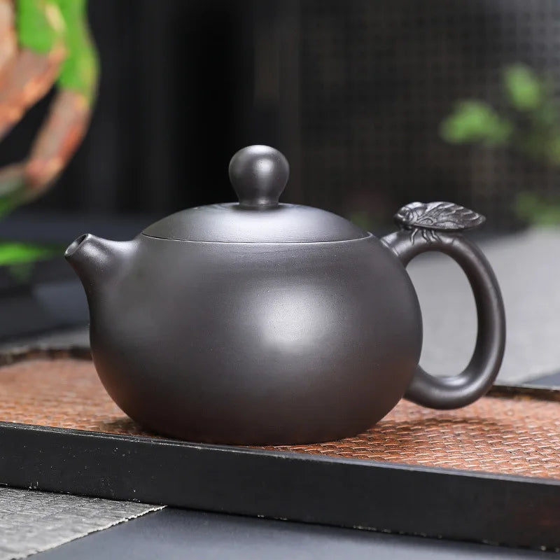 160ml Xishi Teapots Chinese Yixing Zisha Teaware Authentic Tea Pot Set Gongfu Purple Clay Ball Shaped Infuser Tea Kettle