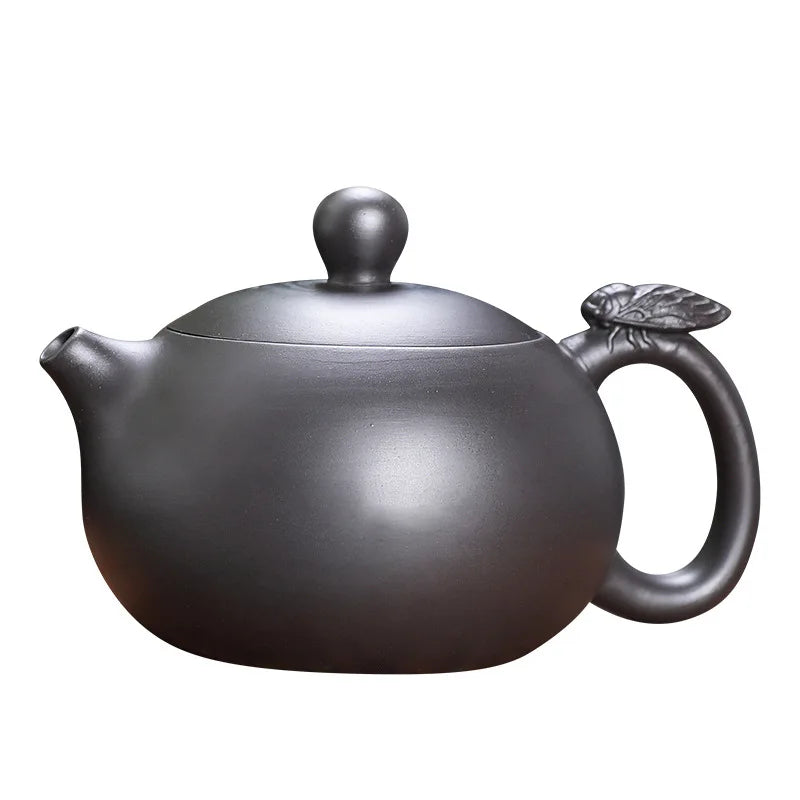 160ml Xishi Teapots Chinese Yixing Zisha Teaware Authentic Tea Pot Set Gongfu Purple Clay Ball Shaped Infuser Tea Kettle