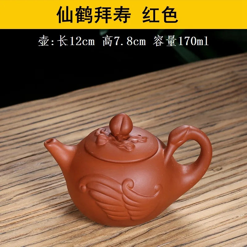 170ml Chinese Yixing Handmade Tea Pot Purple Clay Teapot Beauty Kettle Home Dahongpao Customized Teaware Tea Ceremony Tea Set