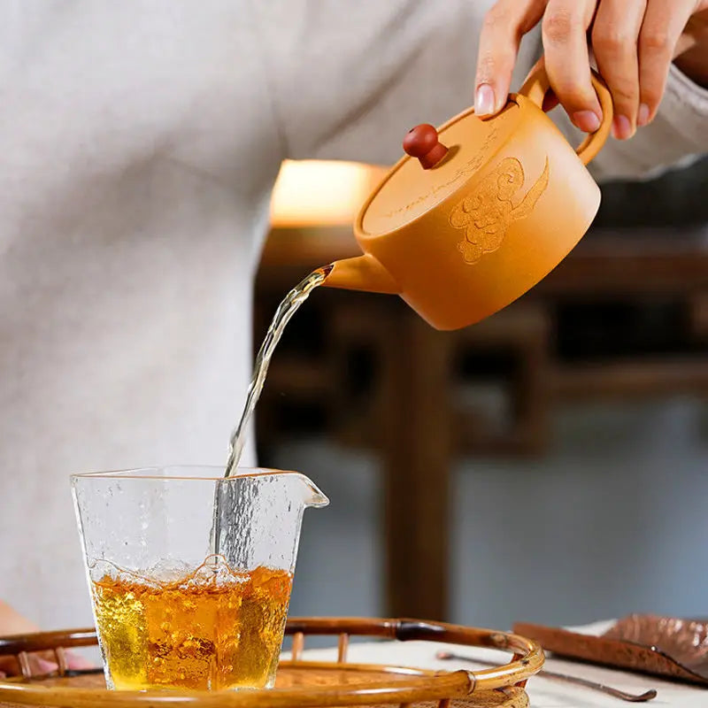 170ml Handmade Yixing Purple Clay Teapot Chinese Small Capacity Tea Pot Kettle Puer Tea Set Kung Fu Zisha Teaware