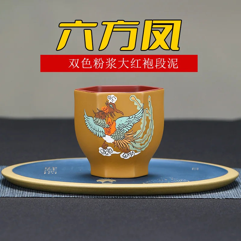 175cc Yixing Zisha Cup Handmade Master Cup Chinese Water Chestnut Cup Teacup Tea Cup Kung Fu Tea Cup Purple Clay Teapot Teaware