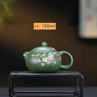 180ML Authentic Yixing Purple Clay Teapot Tradition Xishi Tea Pot Handmade Ball Hole Filter Tea Infuser Home Customized Teaware