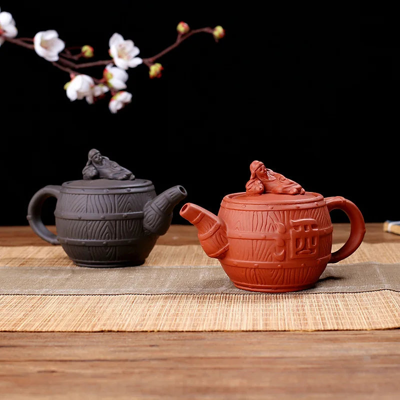 180cc Yixing Zisha Teapot Chinese Handmade Kungfu Tea Kettle Purple Clay Home Decor Pottery Teaware Set Tea Ceremony