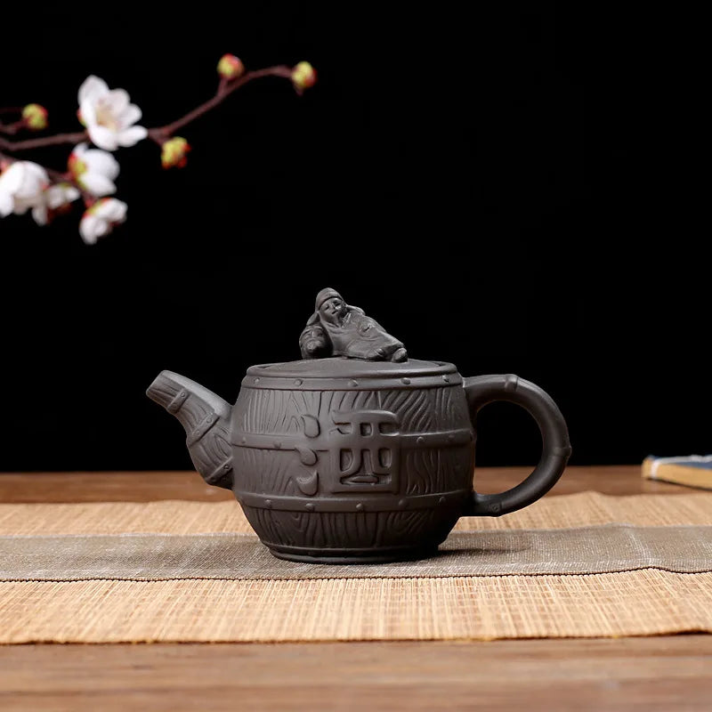 180cc Yixing Zisha Teapot Chinese Handmade Kungfu Tea Kettle Purple Clay Home Decor Pottery Teaware Set Tea Ceremony
