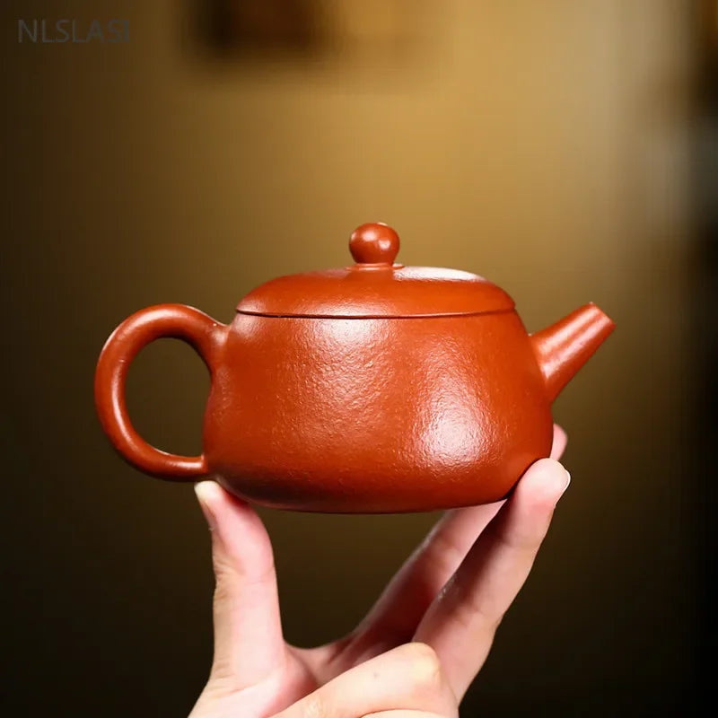 180ml Authentic Yixing Purple Clay Tea Pot Chinese Zhu Mud Filter Teaware Handmade Custom Beauty Teapot Zisha Tea Accessories