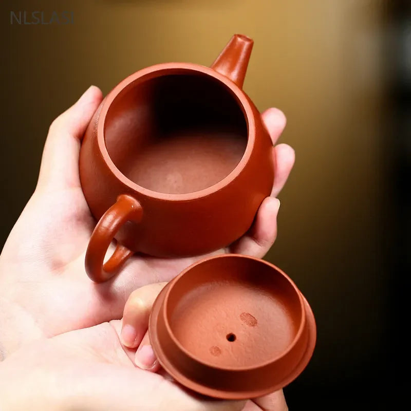 180ml Authentic Yixing Purple Clay Tea Pot Chinese Zhu Mud Filter Teaware Handmade Custom Beauty Teapot Zisha Tea Accessories