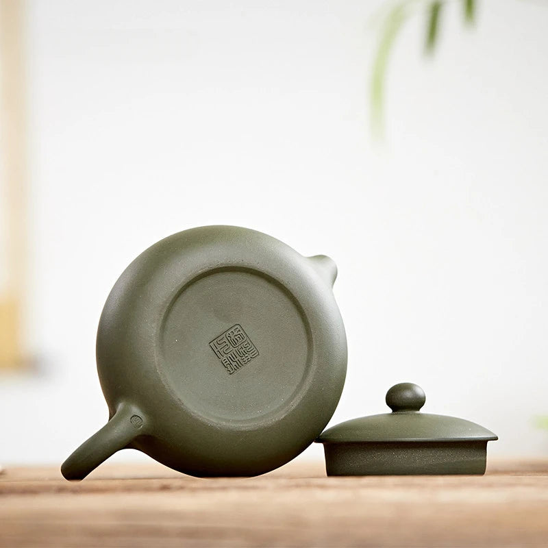 180ml Yixing Purple Clay Teapot Home Filter Tea Infuser Raw Ore Green Mud Beauty Kettle Xishi Tea Pot Chinese Zisha Teaware
