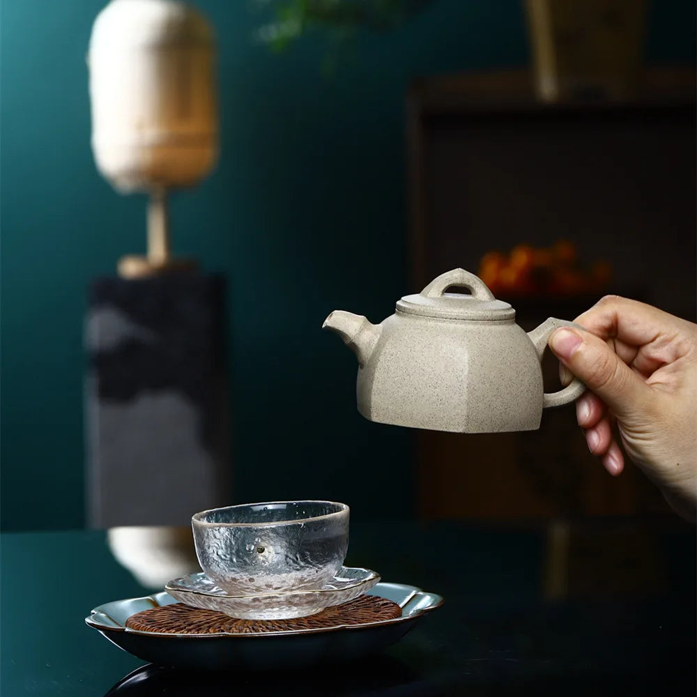 190cc Handmade Beauty Kettle Chinese Tea Ceremony Yixing Classic liufang Tea Pots Purple Clay Teapot Teaware Customized Gifts