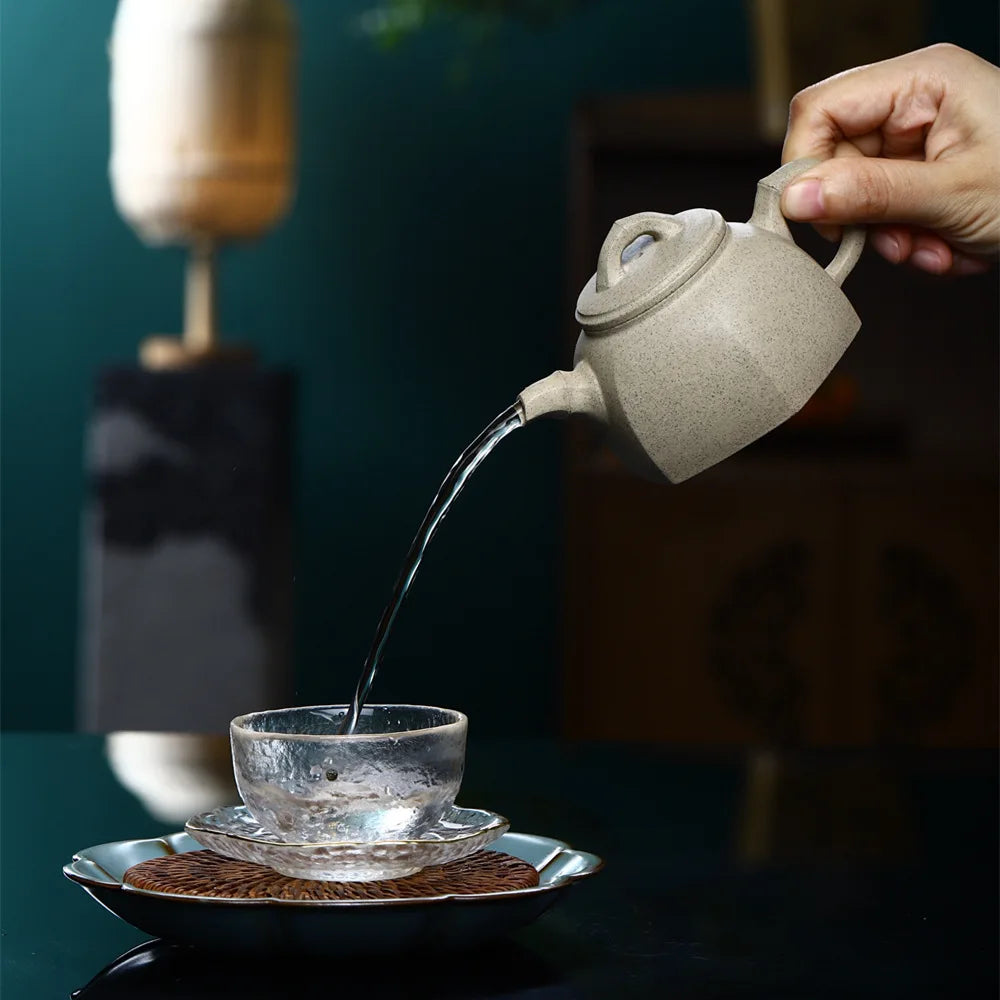 190cc Handmade Beauty Kettle Chinese Tea Ceremony Yixing Classic liufang Tea Pots Purple Clay Teapot Teaware Customized Gifts