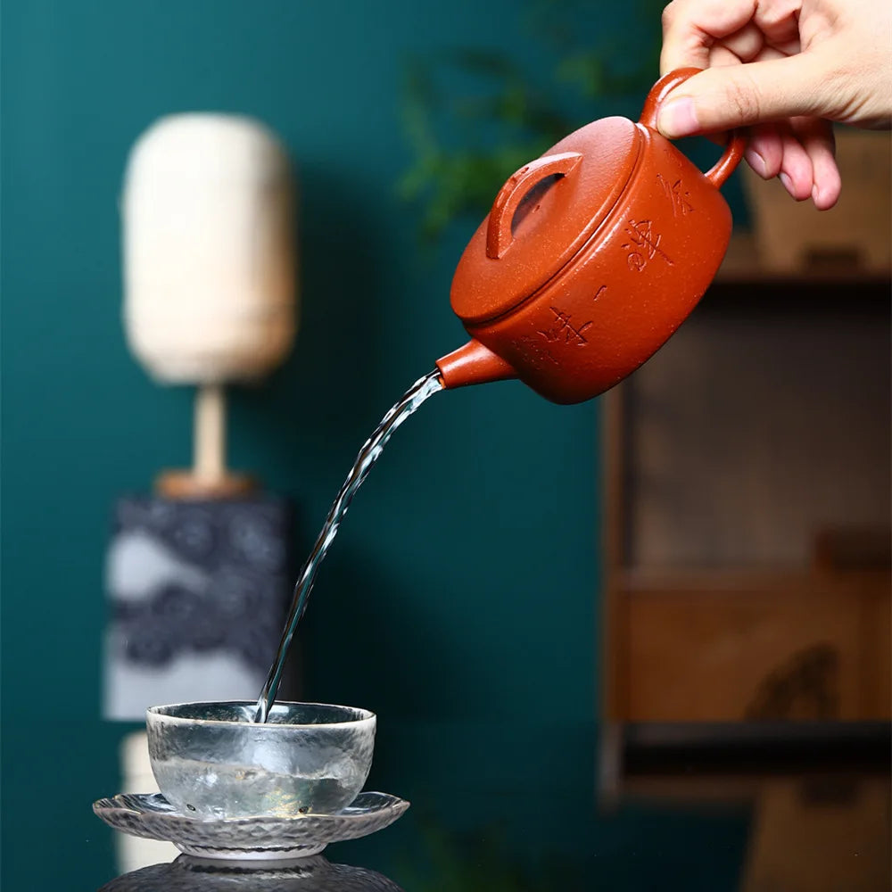 190cc Tradition Yixing Purple Clay Tea Pot Handmade Dahongpao Beauty Teaware Household Filter Teapot Chinese Zisha Tea Infuser