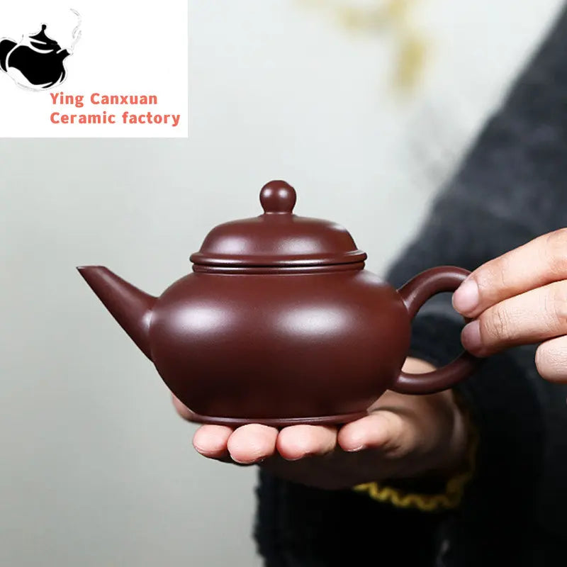190ml Chinese Yixing Purple Clay Teapot Handmade Zhu Mud Beauty Tea Pot Zisha Filter Tea Maker Customized Teaware Gifts