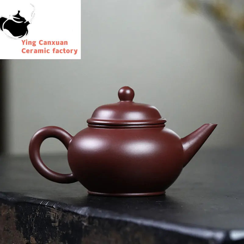 190ml Chinese Yixing Purple Clay Teapot Handmade Zhu Mud Beauty Tea Pot Zisha Filter Tea Maker Customized Teaware Gifts