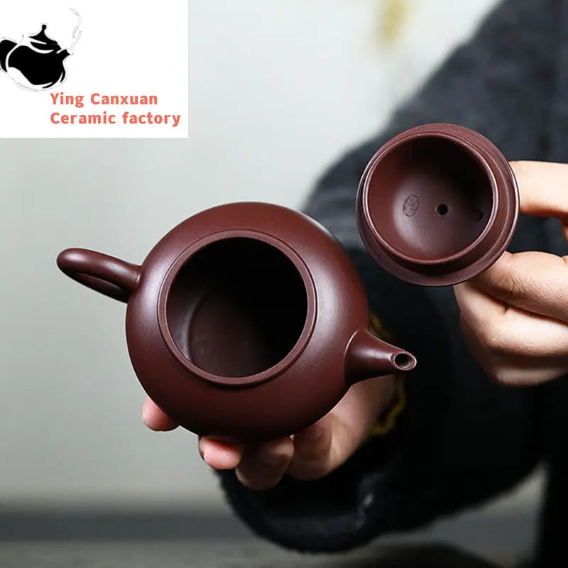 190ml Chinese Yixing Purple Clay Teapot Handmade Zhu Mud Beauty Tea Pot Zisha Filter Tea Maker Customized Teaware Gifts