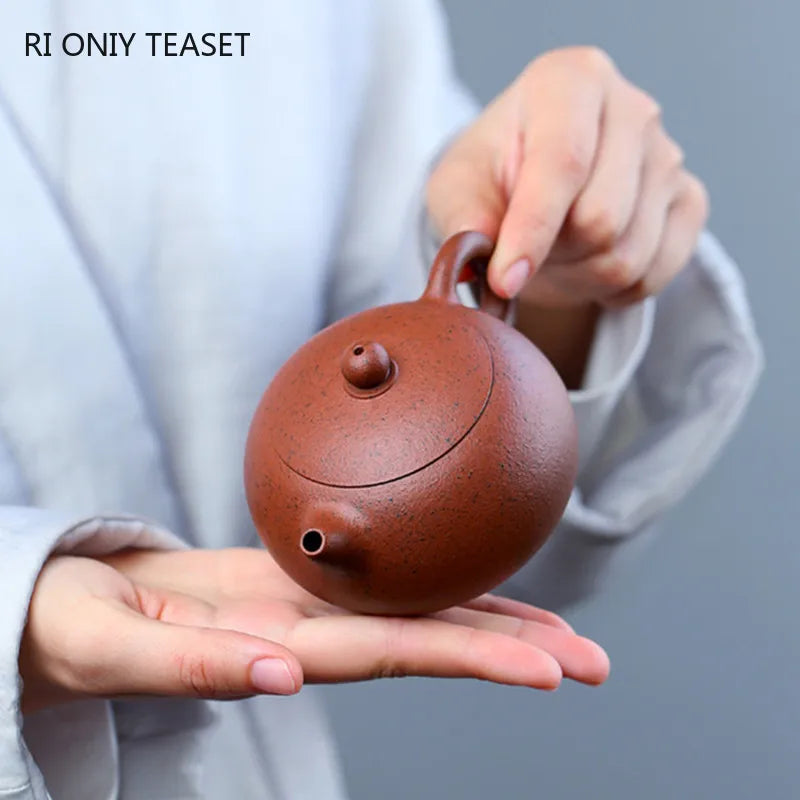 190ml High-end Yixing Purple Clay Teapots Beauty Kettle Ball Hole Filter Famous Handmade Tea Pot Chinese Zisha Tea Set Teaware