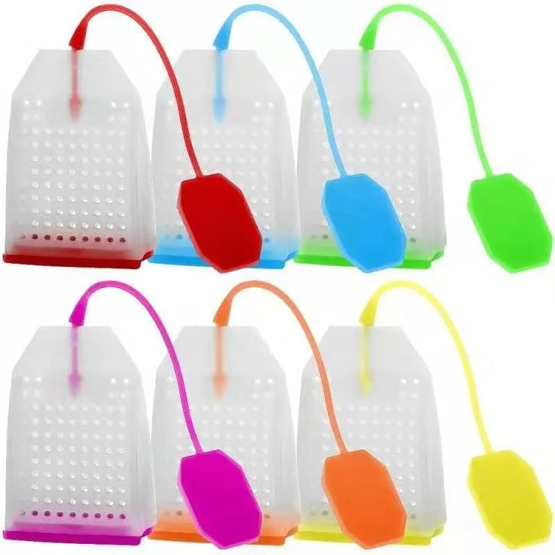 1Pc Creative Teapot-Shape Tea Infuser Strainer Tea Strainer Silicone Tea Bag Leaf Filter Diffuser Teaware Kitchen Accessories