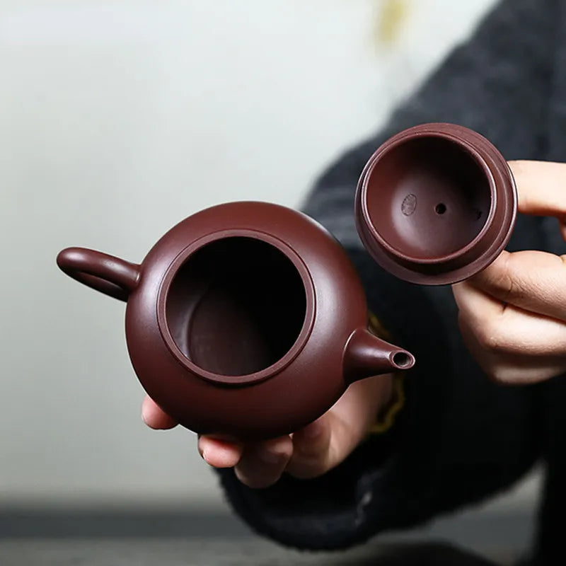 190ml Chinese Yixing Purple Clay Teapot Handmade Zhu Mud Beauty Tea Pot Zisha Filter Tea Maker Customized Teaware Gifts