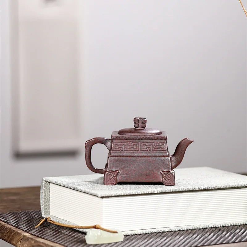 200cc Yixing Purple Clay Teapot Teapot Tea Kettle Tea Maker Coffee Table Tea Making Tool Teaware Handmade Teapots Tea Pot Gift