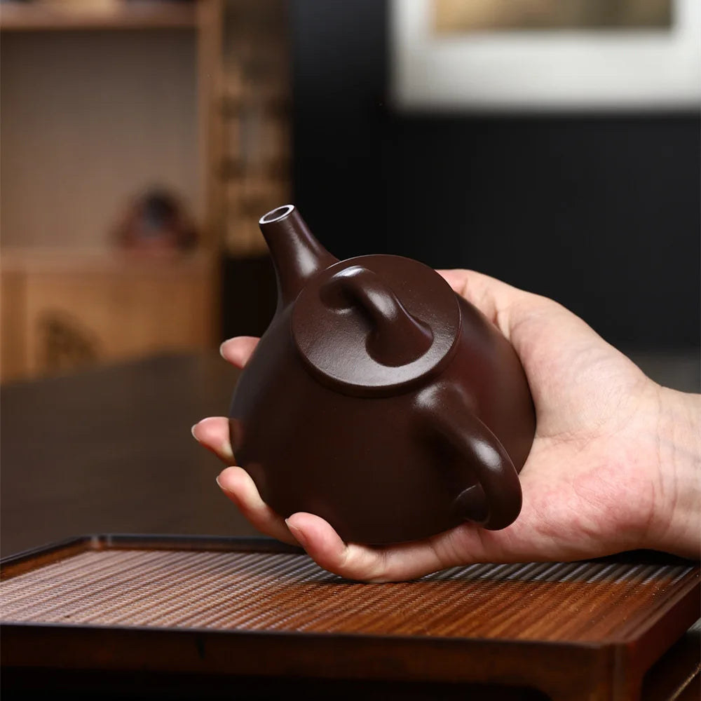 200ccYixing clay teapot Hand made Tea Pot Original Ore Red Stone Ladle Chinese Tea Pot Kung Fu Tea Set