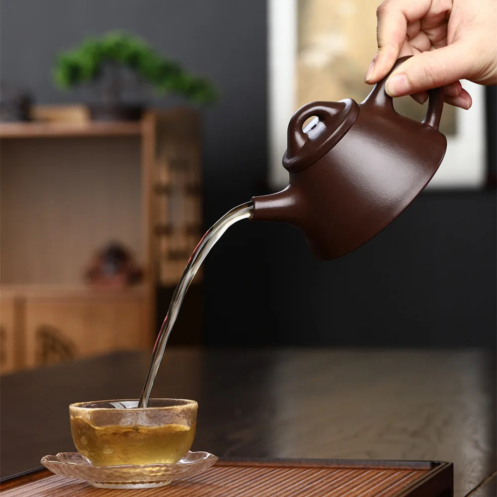 200ccYixing clay teapot Hand made Tea Pot Original Ore Red Stone Ladle Chinese Tea Pot Kung Fu Tea Set