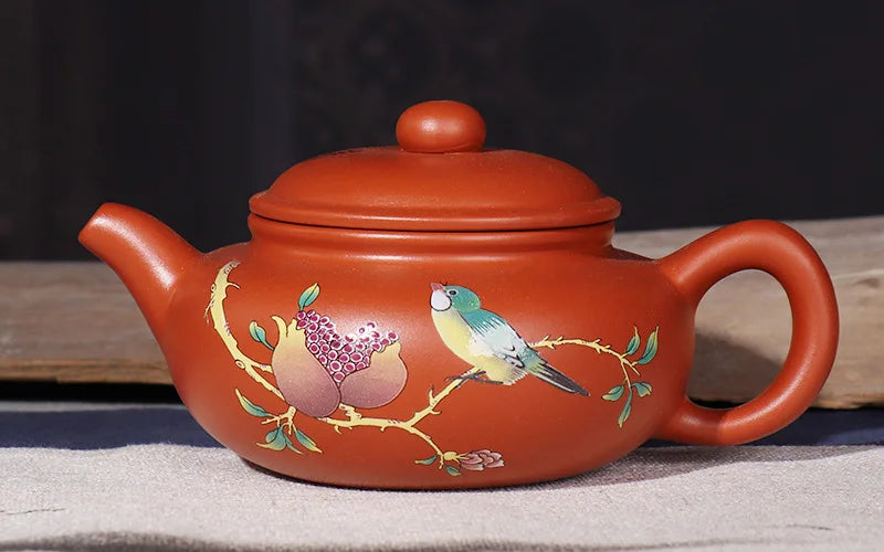 200ml&300ml Hand Painted Yixing teapot handmade Purple clay Green tea pot Kung Fu Zisha teapot tea set