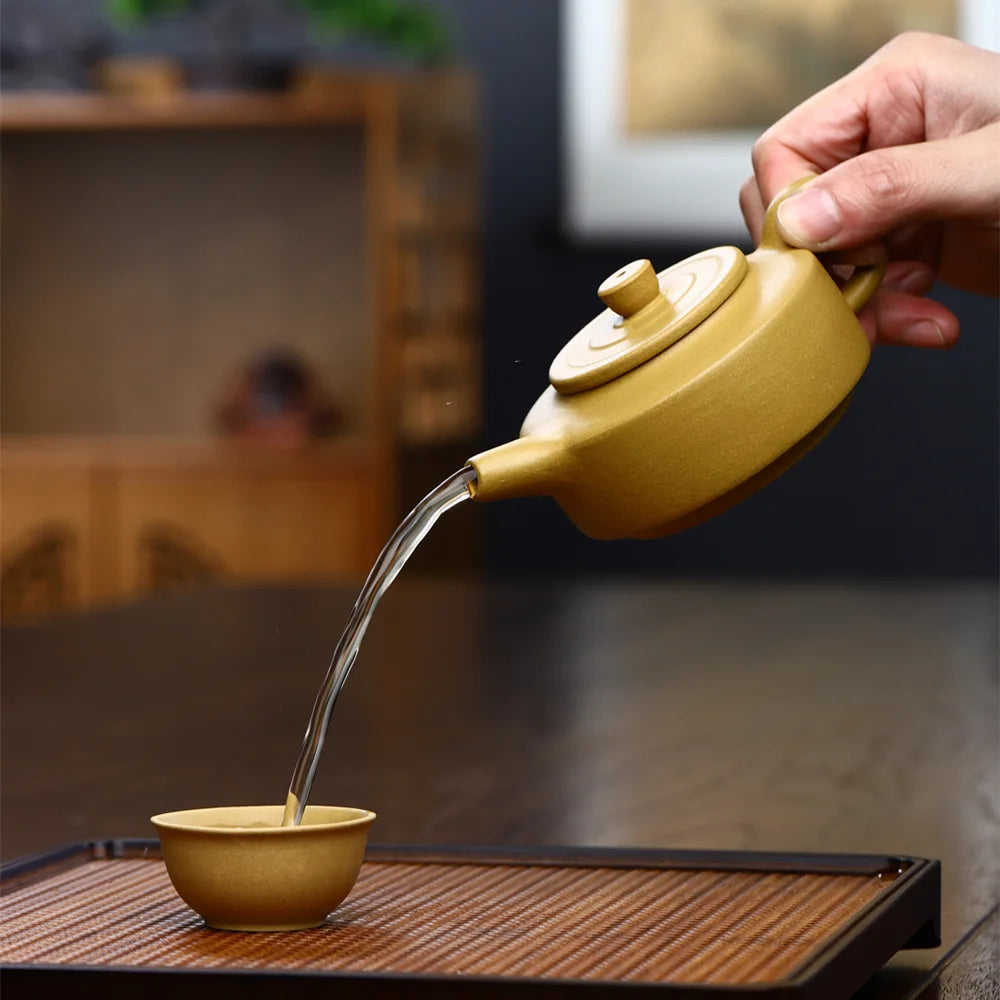 200ml Chinese Handmade Yixing Purple Clay Teapot Small Capacity Tea Pot Kettle Puer Tea Set Kung Fu Zisha Teaware