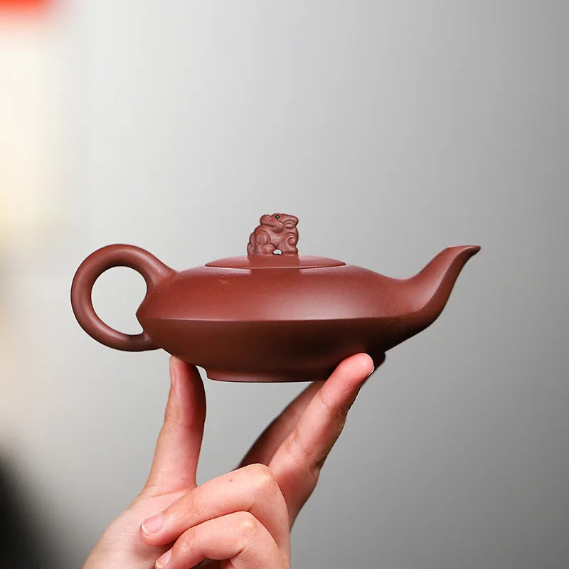 200ml Chinese Yixing Purple Clay Teapots Beauty Kettle Capacity Famous Handmade Tea Pot Raw Ore Zisha Tea Set Teaware