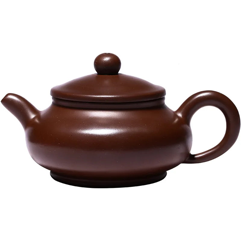 220cc Yixing Purple Clay Teapot Sets 5pcs Kungfu Tea Set 1 Teapot 4 Cups Handmade Zisha Tea Pot Xishi Small Bubble Filter Pot