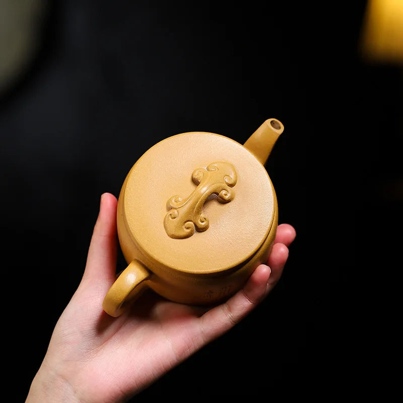 220ml Yixing Classic Tea Pot Purple Clay Ore Beauty Kung Fu Teaware Kettle Raw Ore Teapots Tea