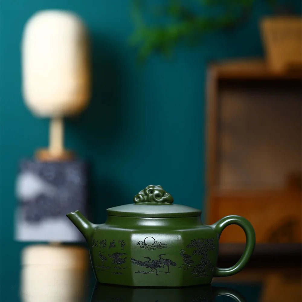 230cc Boutique Yixing Purple Clay Teapot Chinese Zisha Teaware Handmade Green Mud Tea Pot Home Custom Beauty Filter Tea Infuser
