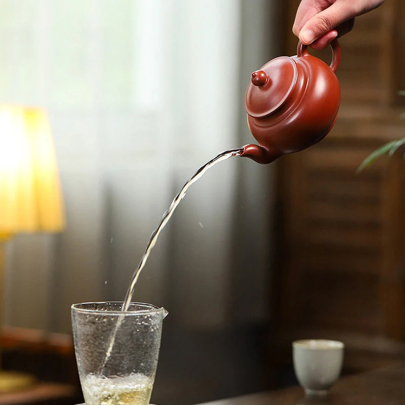 230ml Chinese Yixing Famous Purple Clay Teapots Handmade Tea Pot Raw Ore Dahongpao Mud Beauty Kettle Zisha Tea Set Teaware