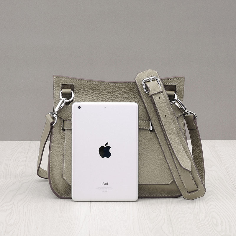 New Fall/Winter Pebbled Leather Birkin-Inspired Tote Bag for Women, Turn-Lock Top-Layer Cowhide Shoulder Crossbody Handbag with Light Luxury Fashionable Design