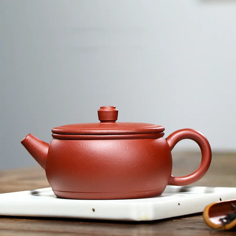 240cc Yixing Clay Teapot Elephant  Lid Household Kung Fu Teaware Ceramic Kettle Raw Ore Teapots Tea Ceremony Supplies