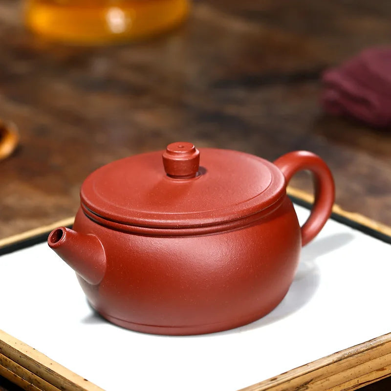 240cc Yixing Clay Teapot Elephant  Lid Household Kung Fu Teaware Ceramic Kettle Raw Ore Teapots Tea Ceremony Supplies