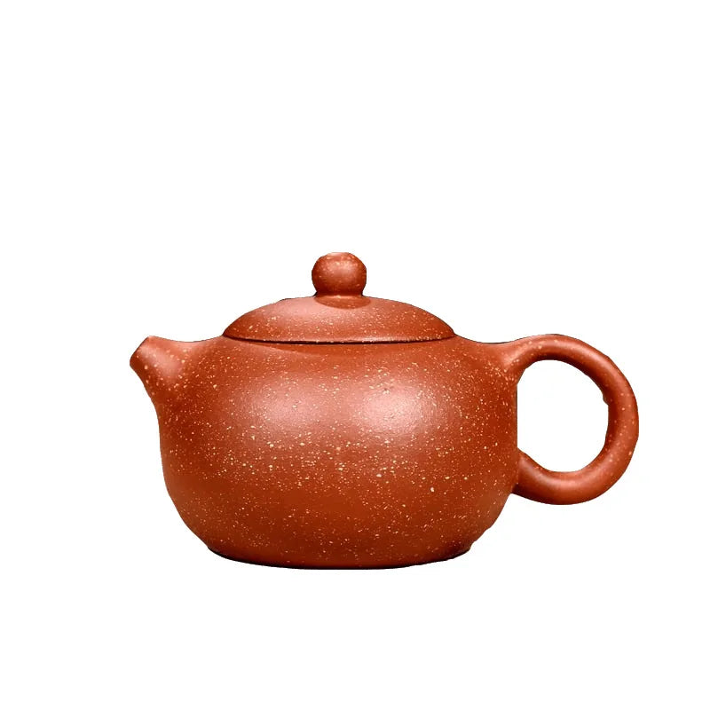 240ml Beautiful Teapot Chinese Yixing Xishi Tea Pot Kungfu Hand Made Potato Pot Dragon Blood Clay Tea Set Teapots