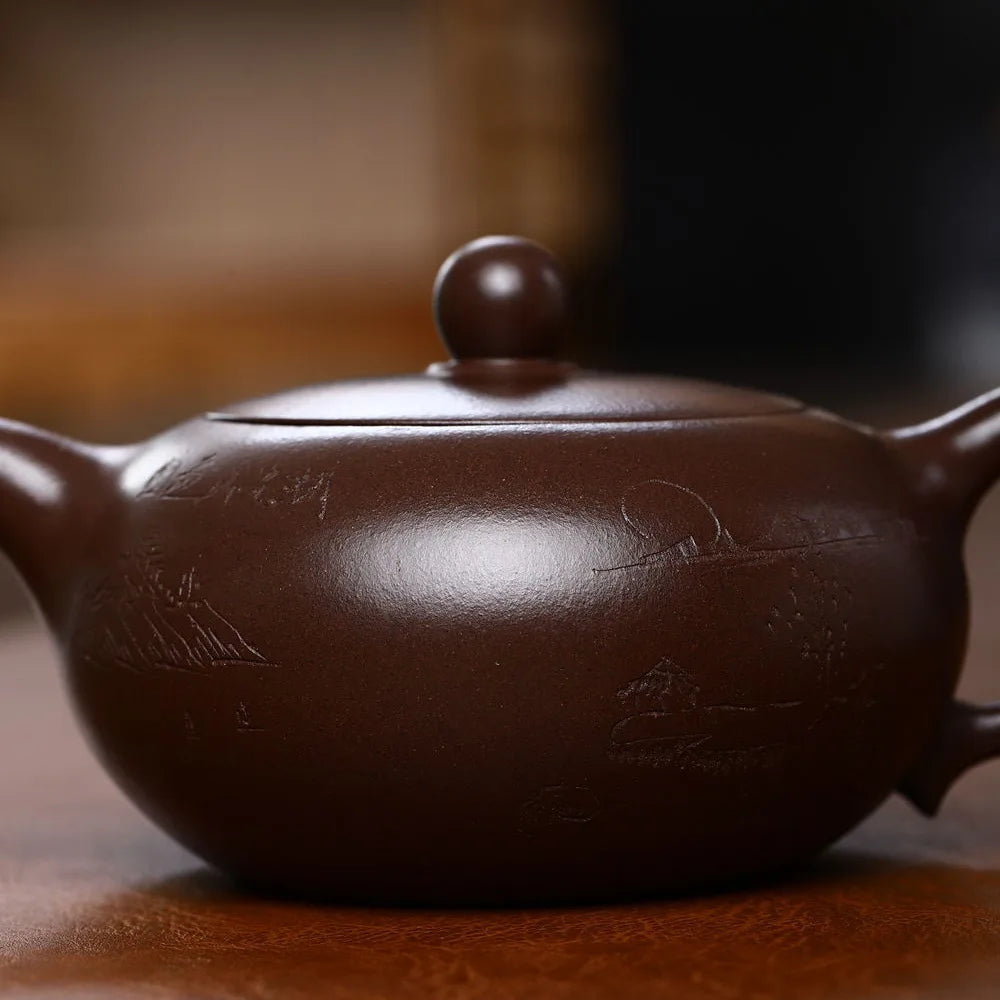 240ml Chinese Yixing Purple Clay Teapots Beauty Kettle Small Capacity Famous Handmade Tea Pot Raw Ore Zisha Tea Set Teaware