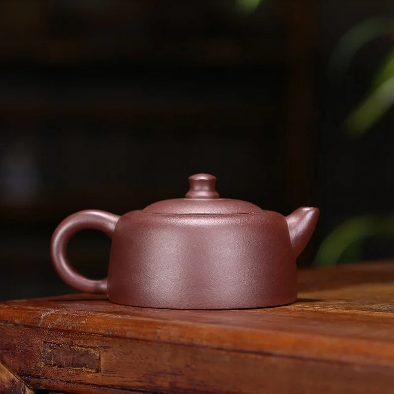 240ml Chinese Yixing Teapot Famous Master Handmade Well Bar Teapot Kung Fu Tea Set