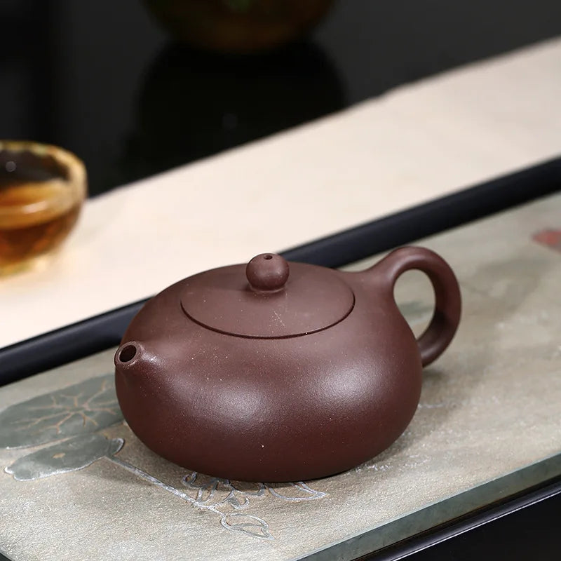 240ml Hand-painted Orchid Beauty Tea Infuser Yixing Purple Clay Tea Pot Raw Ore Zhu Mud Filter Teapot Chinese Zisha Tea Set