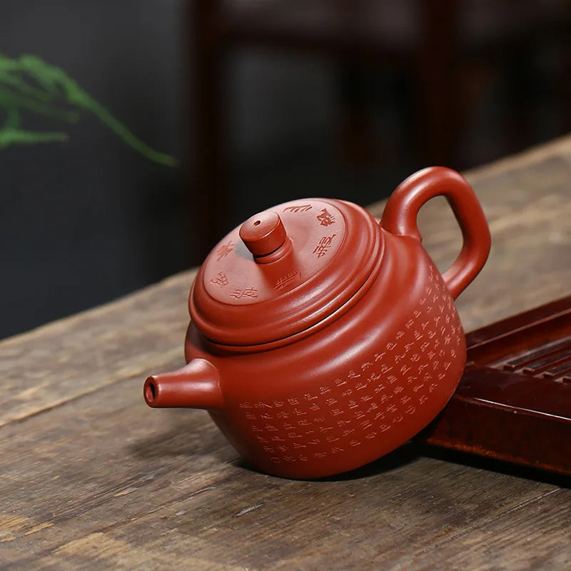 240ml Raw Ore Dahongpao Dragon Egg Teapot Chinese Yixing Handmade Tea Kettle Purple Clay Filter Beauty Tea Pot Tea Sets