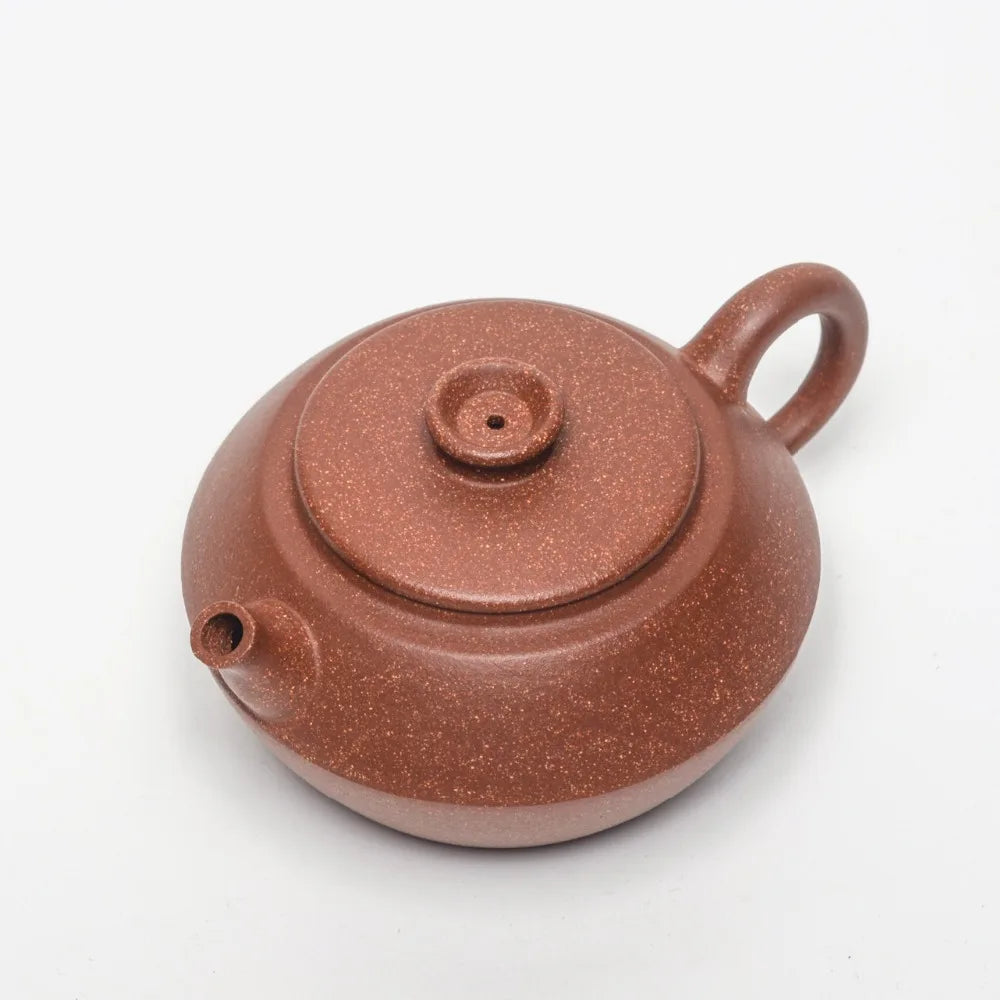 240ml Yixing Pottery Teapot Original Mine Famous Hand-made Round Button Pot Teapot Kungfu Tea Set Tea Set Gift Box Set Teaware
