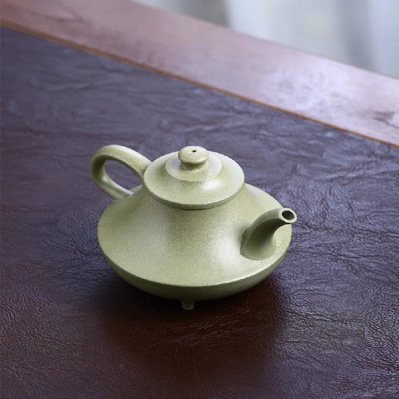 245CC Real Handmade Boutique Green Kettle Yixing Purple Clay Teapot Puer Tea Set Kung Fu Zisha Teaware Tea Pot