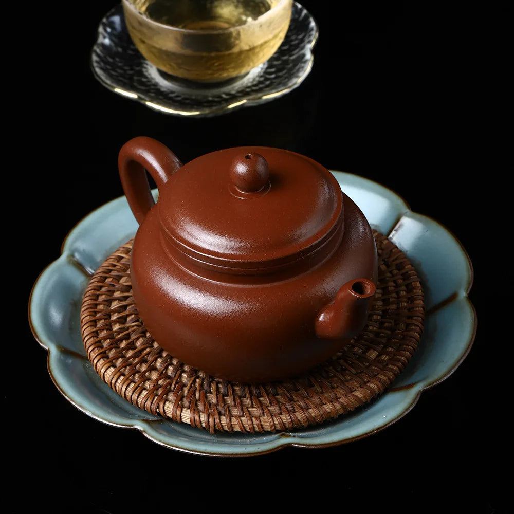 245cc Chinese Purple Clay Ceramic Tea Pot 225cc Natural Mud Kungfu Teapot Handmade Tea Kettle Filter for Loose Tea